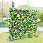 Aperturee - Aperturee Greenery Floral Artificial Flower Wall For Wedding